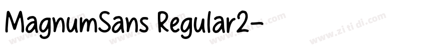 MagnumSans Regular2字体转换